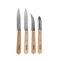 Opinel Essentials Natural kitchen knife set
