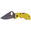 Spyderco Ladybug 3 Salt FRN Yellow Plain Folding Knife (LYLP3)