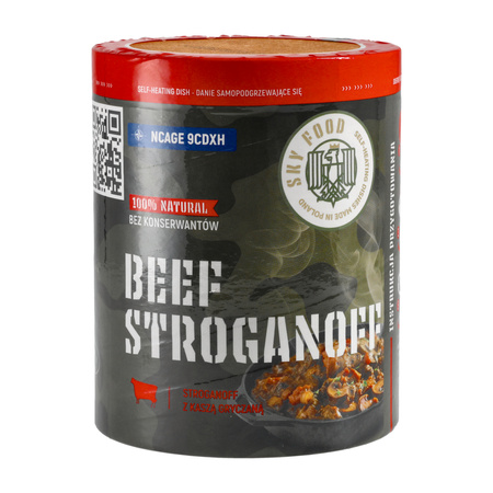 SKYFOOD - Stroganoff self-heating dish with buckwheat groats 400 g