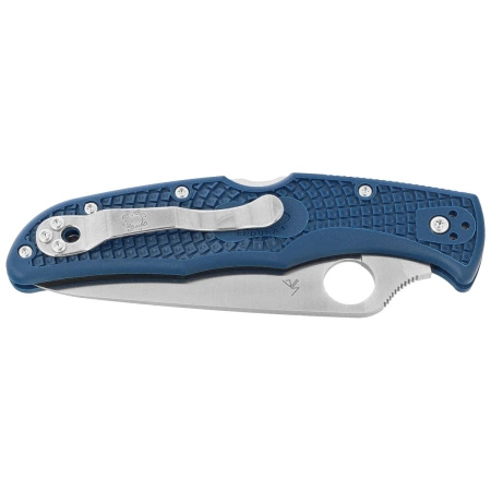 Spyderco Endura 4 Lightweight Cobalt Blue FRN, Satin CPM Folding Knife SPY27 by Sal Glesser (C10PCBL)