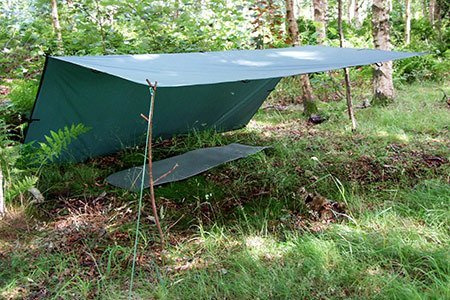 Camping Sheet - Tarp 3x3 - DD Hammocks - Forest Green - Limited Edition