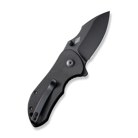 Civivi Gordo Black G10, Black D2 knife by Peter Carey (C22018C-1)