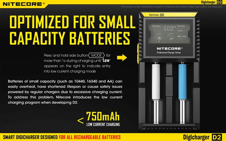 Battery charger - Nitecore Digicharger D2