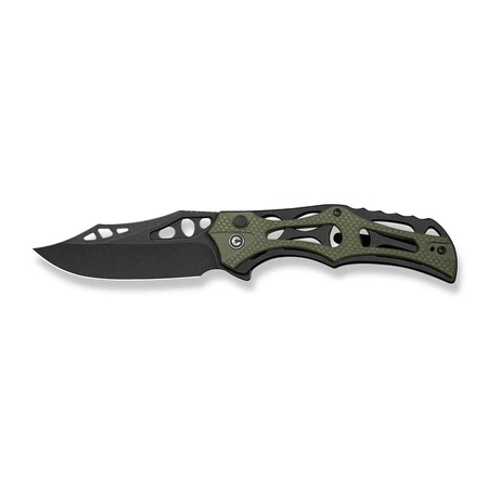 Civivi Biophase Black Aluminum / OD Green G10, Black Stonewashed Nitro-V Folding Knife (C23083C-2)