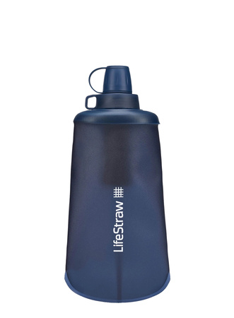 LifeStraw Peak Series Flex Squeeze Bottle 650ml Water Filter - Mountain Blue