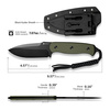 Sencut Toxodon OD Green G10, Black 9Cr18MoV knife (S24036-2)