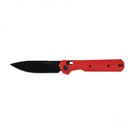 KNIVESPL - The First Sandvik 14C28N folding knife, red G10, black PVD coating