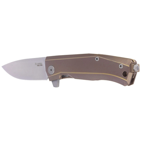 LionSteel Myto Bronze Titanium / Satin Blade Folding Knife (MT01 BR)