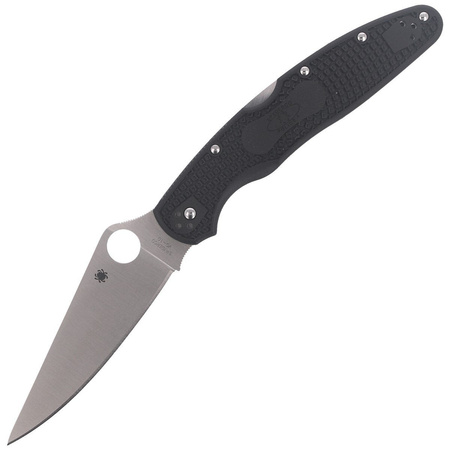 Spyderco Police 4 Lightweight FRN Black Plain Folding Knife (C07PBK4)