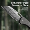 Civivi Nugz Black G10 folding knife, Damascus by Matthew Wehrwein (C23060-DS1)