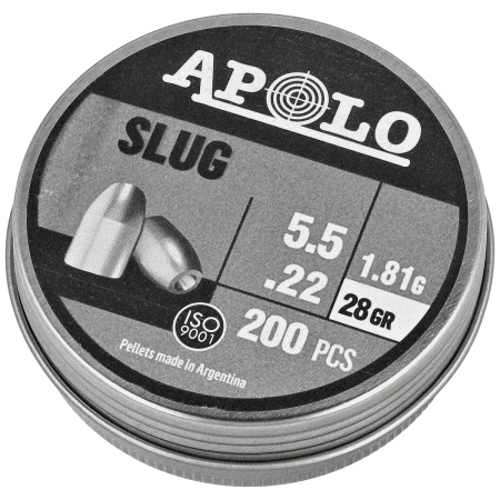 Apolo Slug 28 5.5 mm shot, 250 rounds. 1.81g/28.0gr (19302)