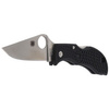 Spyderco Manbug Lightweight Black Plain Folding Knife - MBKP