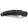 Spyderco Opus Black G-10 Plain Folding Knife - C218GP