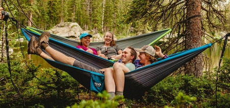 ENO DoubleNest hiking hammock - Grey/Charcoal