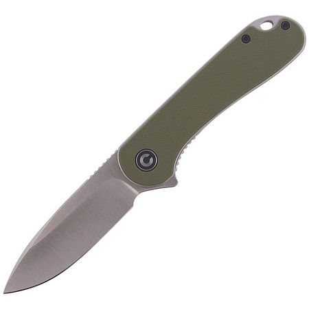 CIVIVI Elementum Flipper OD Green G10 knife, Satin Finish (C907E)