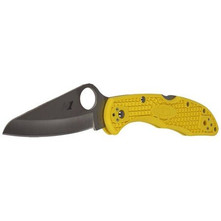 Spyderco Salt 2 FRN Yellow Plain Folding Knife - C88PYL2