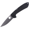 Spyderco Siren G-10 Black Plain Folding Knife (C247GP)