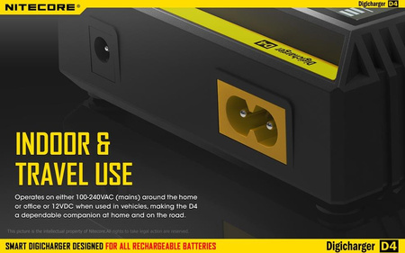 Battery charger - Nitecore Digicharger D4