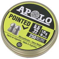 Apolo Pointed 5.5 mm shot, 250 rounds. 1.15g/18.0gr (19601)