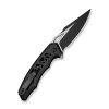 Civivi Anaaki Black Aluminum, Black Stonewashed/Satin Nitro-V Folding Knife (C24039-1)