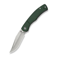 Civivi Clingman Green Canvas Micarta Folding Knife, Black Stonewashed Nitro-V by Taylor Martin Best Damn EDC (C23065-4)