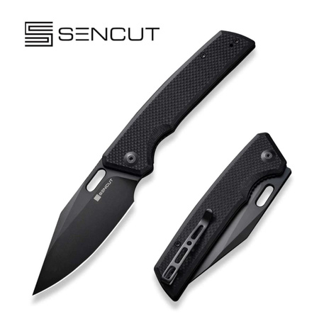 Sencut GlideStrike Black G10 Folding Knife, Black 9Cr18MoV (S23018-1)