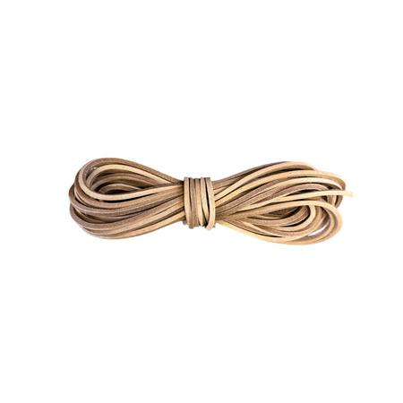 Leather thong 3x3 mm - 2 meters - natural