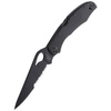 Spyderco Byrd Cara Cara 2 Stainless Black Blade Combination Folding Knife - BY03BKPS2