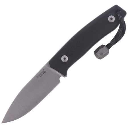 LionSteel Bushcraft G10 Black / Satin Blade knife (M1 GBK)