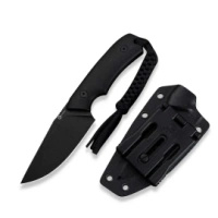 CIVIVI Gander Black Canvas Micarta, Black Stonewashed 14C28N by Matt Gentry (C24058B-2) knife