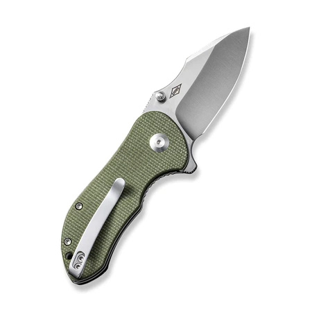 Civivi Gordo Olive Micarta, Satin D2 knife by Peter Carey (C22018C-2)