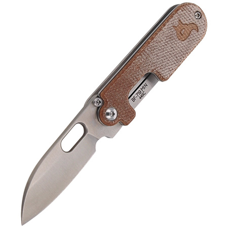 BlackFox Bean Gen2 Natural Micarta Folding Knife by Panchenko (BF-719 MIN)