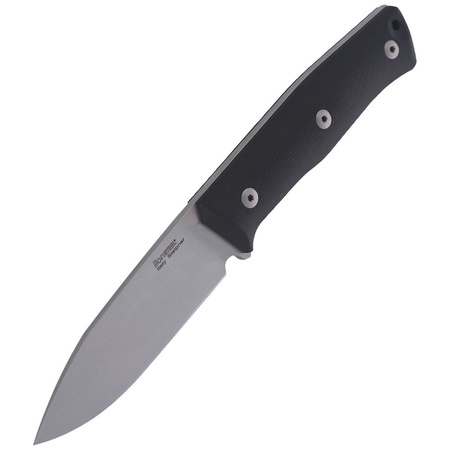 LionSteel Bushcraft G10 Black / Satin Blade knife (B35 GBK)