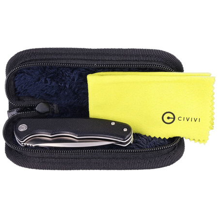 Civivi Knife Mini Praxis Black G10, Satin D2 (C18026C-2)