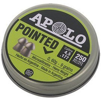 Apolo Pointed 4.5 mm shot, 250 rounds. 0.60g/9.0gr (19102)