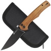 Sencut Crowley Guibourtia Wood Folding Knife, Black Stonewashed D2 (S21012-5)