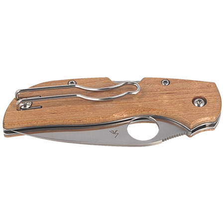 Spyderco Chaparral Bird Maple Plain Folding Knife (C152WDP)