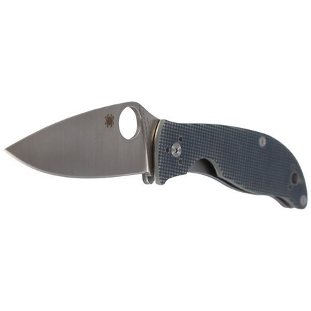 Spyderco Polestar G-10 Grey / BD1 Plain Folding Knife - C220GPGY