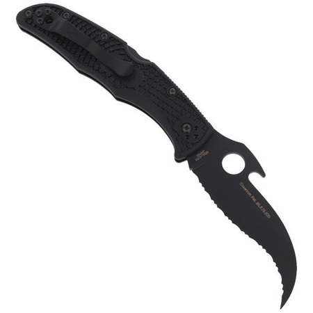 Spyderco Matriarch 2 FRN Emerson Opener Black Blade Folding Knife (C12SBBK2W)