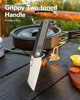Sencut Draxor Gray/Black G10, Satin 9Cr18MoV folding knife (S24035-3)