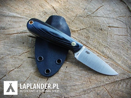 Brisa Necker 70 F knife - Black Micarta - Kydex scabbard