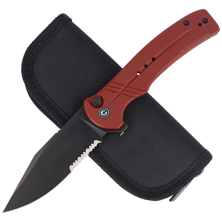 CIVIVI Cogent Burgundy G10, Black Stonewashed knife (C20038E-2)
