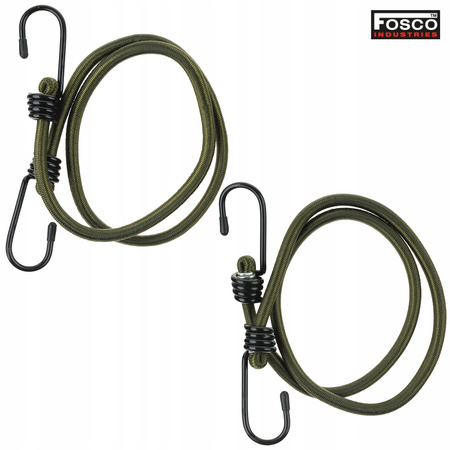 Fosco Industries - Bungees elastic cables - Green - 2pcs.