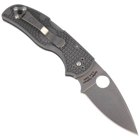 Spyderco Native 5 FRN Grey Maxamet Plain Folding Knife (C41PGY5)