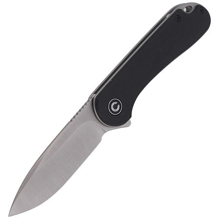 CIVIVI Elementum Flipper Black G10 knife, Satin Finish (C907A)