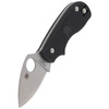 Spyderco Squeak Lightweight Black Plain Folding Knife - C154PBK