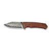 Civivi Tacticorix Guibourtia Wood Folding Knife, Damascus (C23055-DS1)