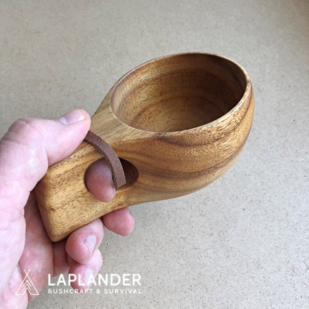 Kuksa - large with one hole - Handmade