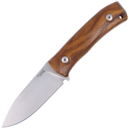 LionSteel M4-ST Bushcraf M390 Drop-P Leather Sheath Knife (M4 ST)