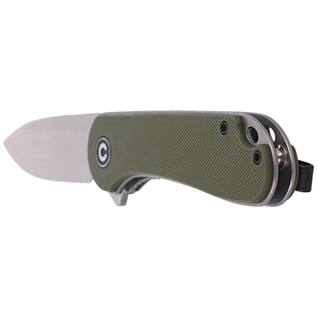 CIVIVI Elementum Flipper OD Green G10 knife, Satin Finish (C907E)